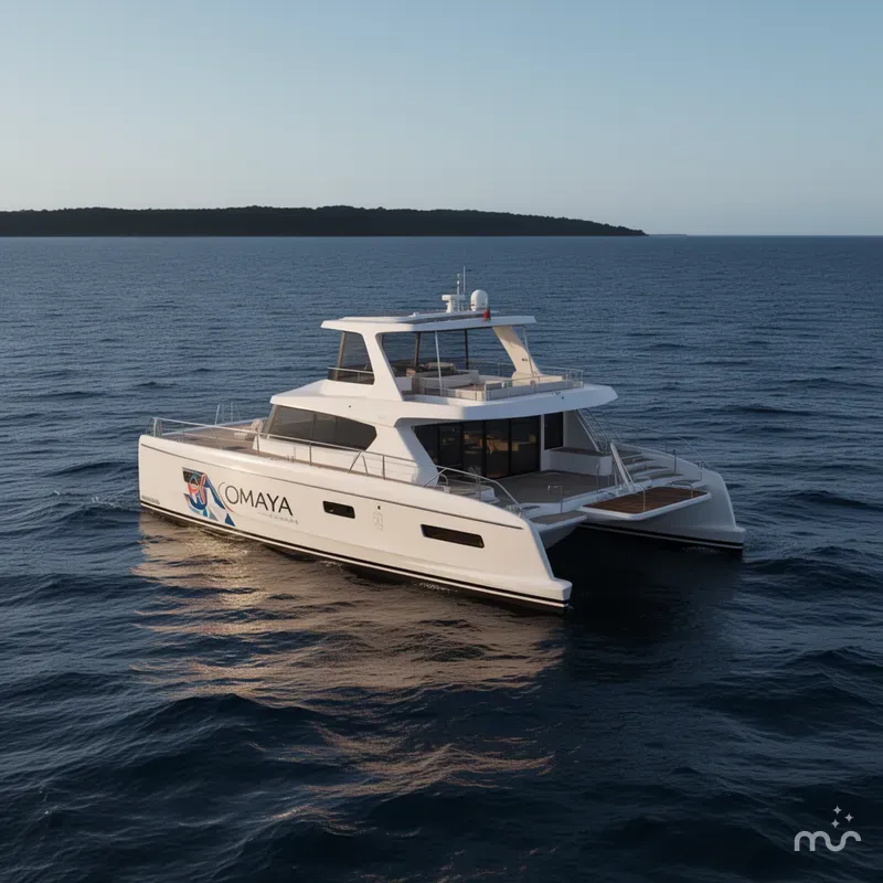 Slide: The Image of Custom Omaya 50 Power Catamaran 2025 - 2