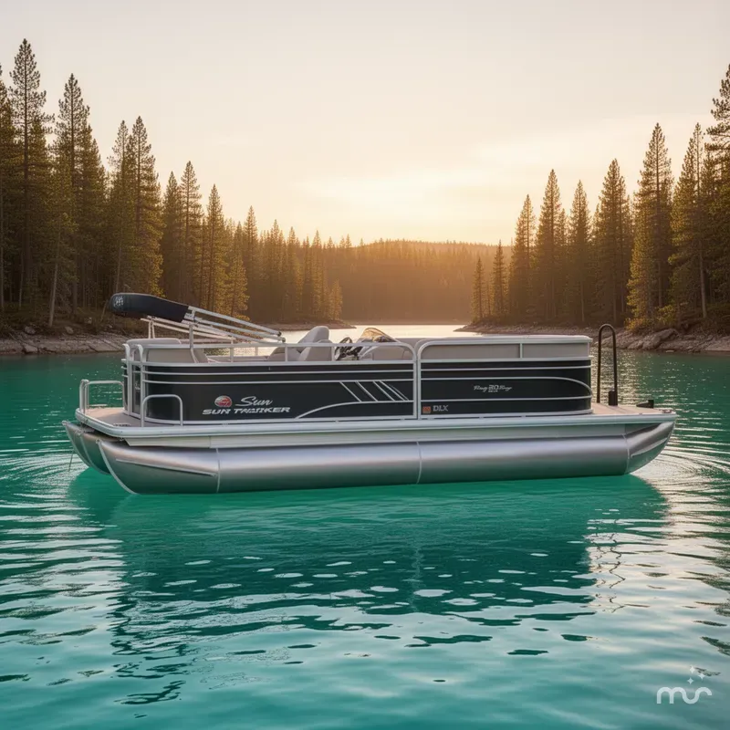 Slide: The Image of Sun Tracker Party Barge 20 DLX 2021 - 2