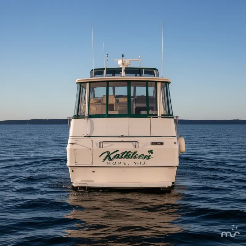 Slide: The Image of Carver Yachts 355 Aft Cabin Motor Yacht 1994 - 1