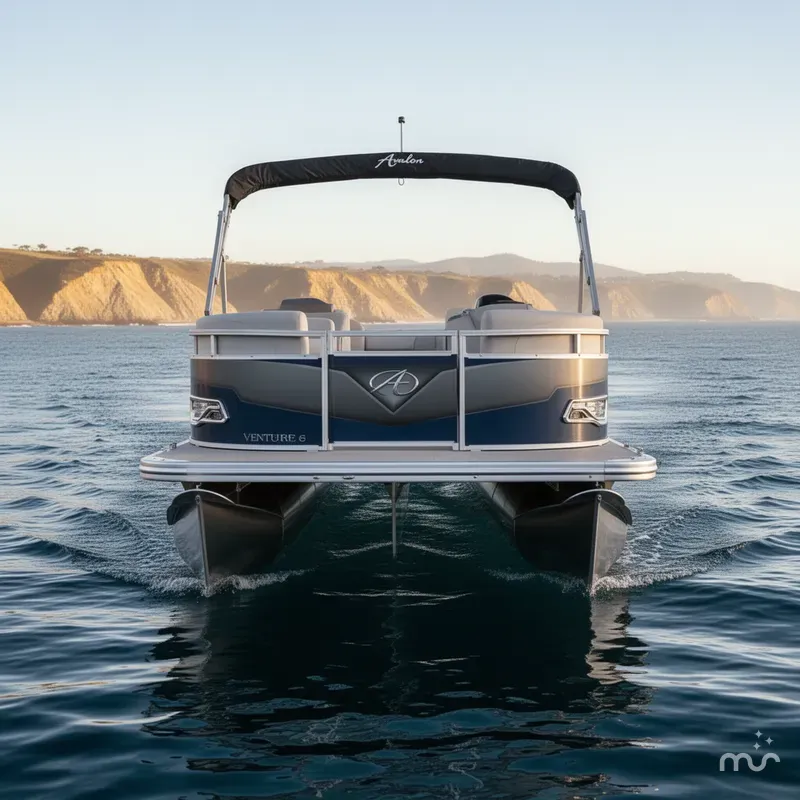 Slide: The Image of Avalon Venture 85 Cruise 21 w/ 60HP Mercury! 2024 - 3