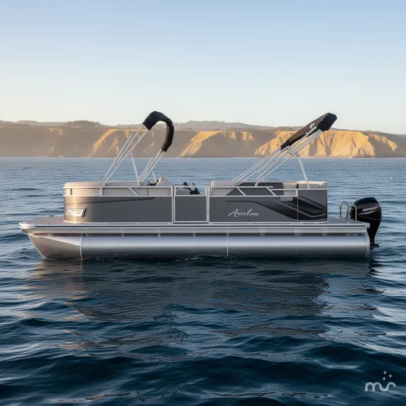 Slide: The Image of Avalon Venture 85 - 21 FT Cruise w/ 60HP Mercury! 2024 - 0