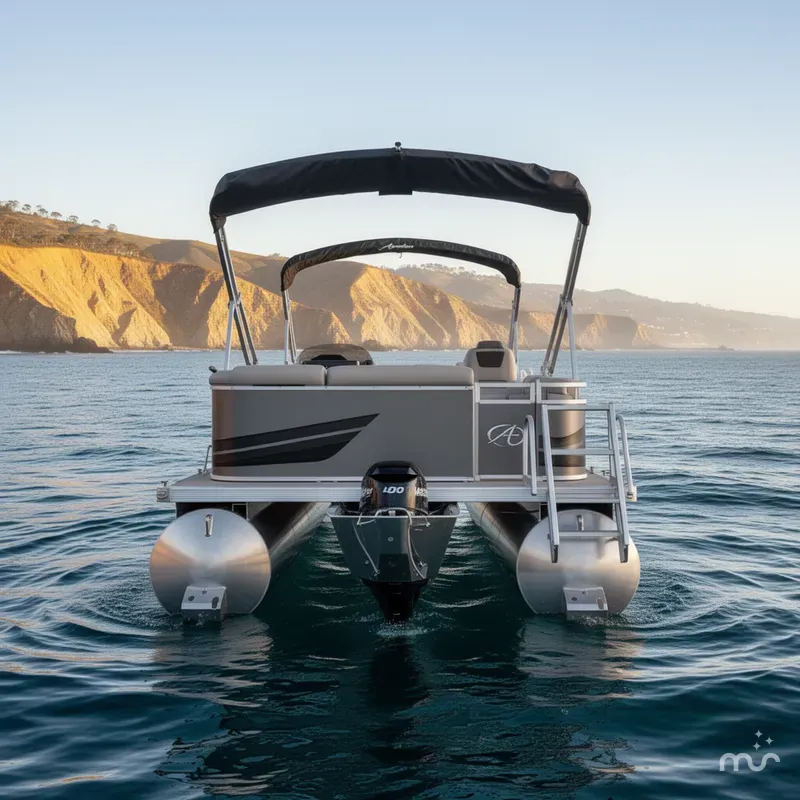 Slide: The Image of Avalon Venture 85 - 21 FT Cruise w/ 60HP Mercury! 2024 - 1