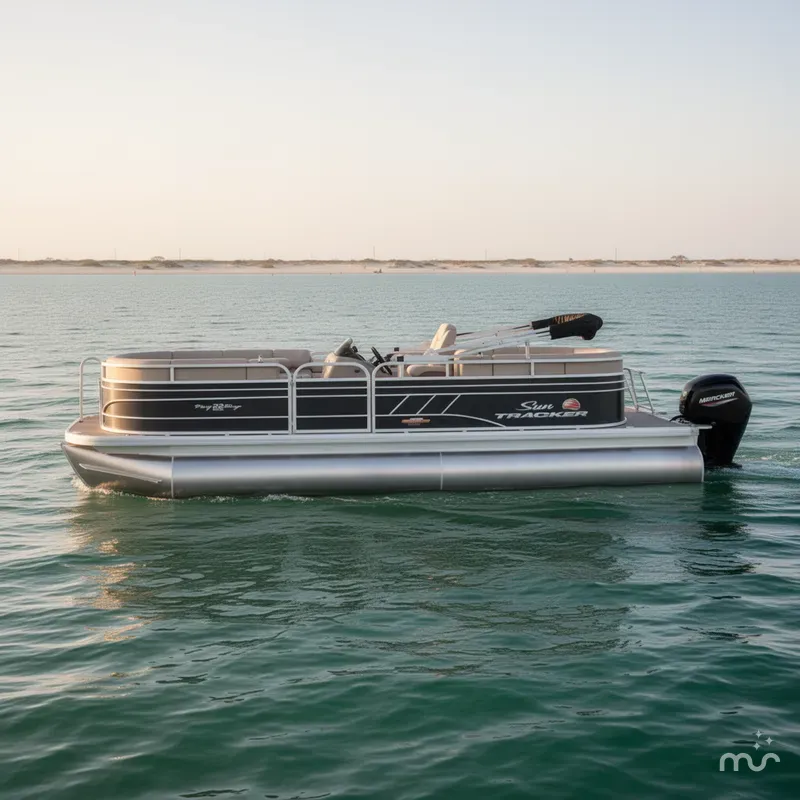 Slide: The Image of Sun Tracker Party Barge 22 DLX 2023 - 0
