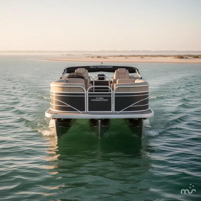 Slide: The Image of Sun Tracker Party Barge 22 DLX 2023 - 2