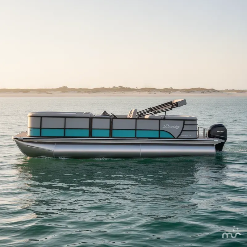 Slide: The Image of Bentley Pontoons Legacy 243 Navigator 2025 - 1