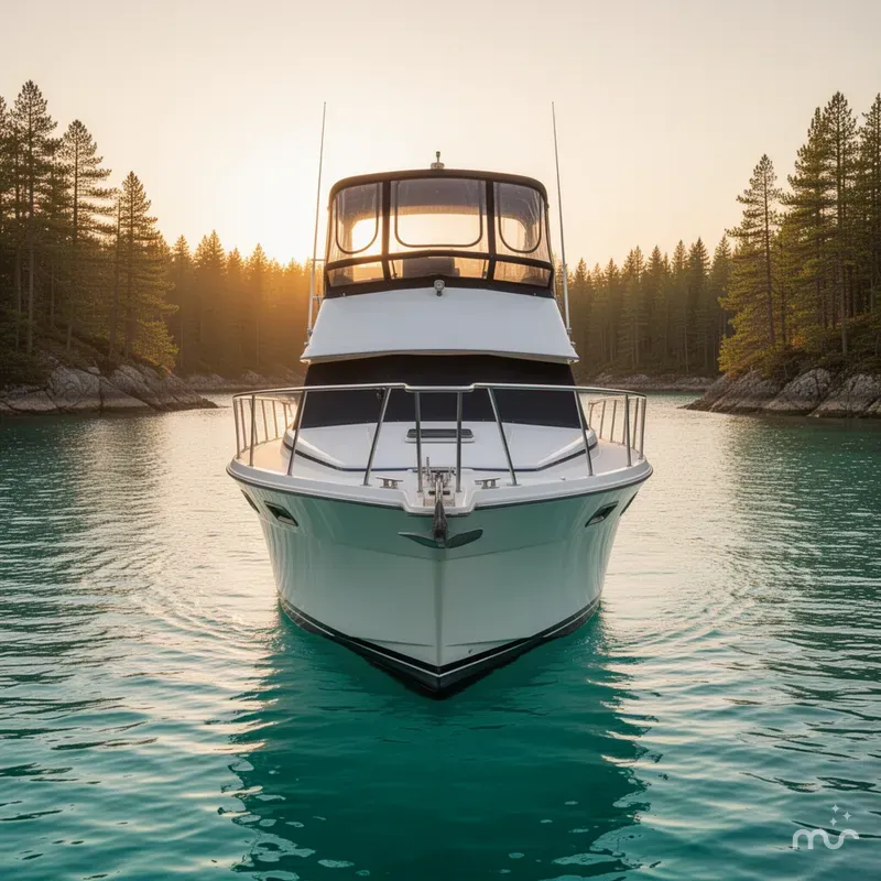 Slide: The Image of Carver Yachts 3207 Aft Cabin Motor Yacht 1983 - 1