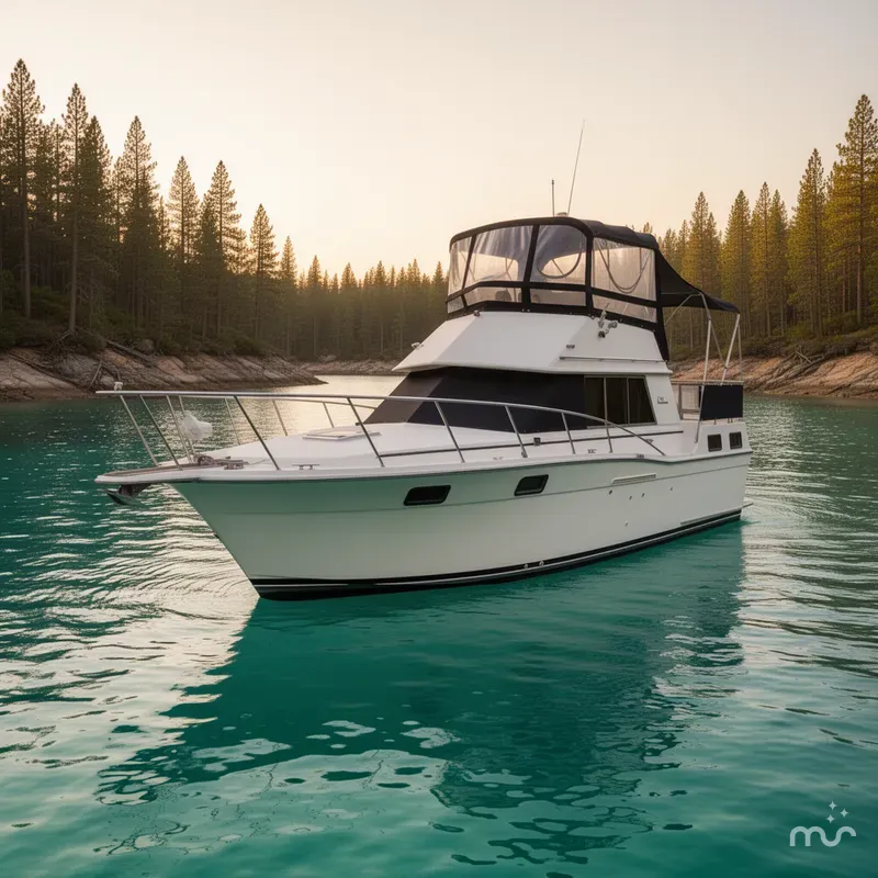 Slide: The Image of Carver Yachts 3207 Aft Cabin Motor Yacht 1983 - 2