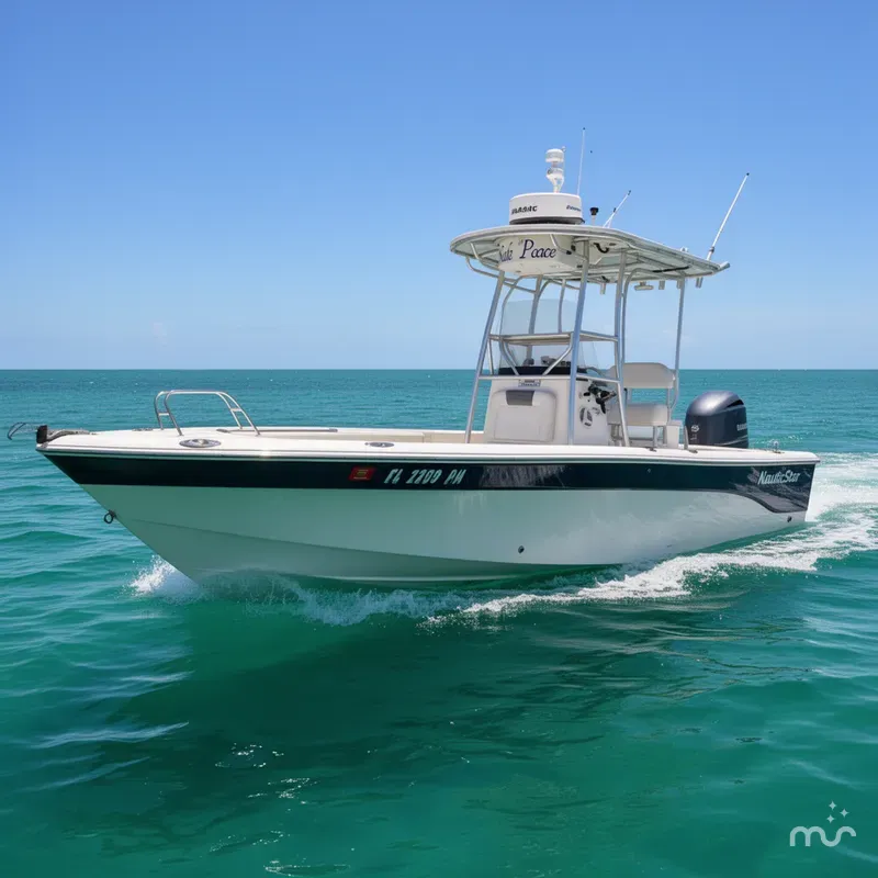 Slide: The Image of NauticStar 2200 BAY UPPER STATION RADAR 2014 - 1