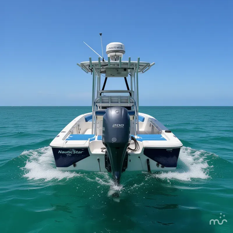 Slide: The Image of NauticStar 2200 BAY UPPER STATION RADAR 2014 - 2
