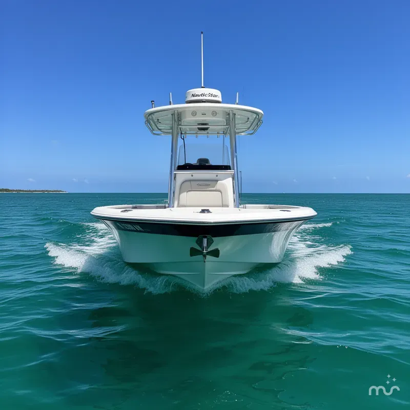 Slide: The Image of NauticStar 2200 BAY UPPER STATION RADAR 2014 - 3