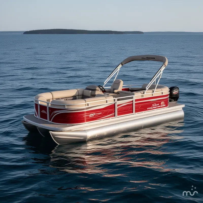 Slide: The Image of Sun Tracker Party Barge 20 DLX 2024 - 2