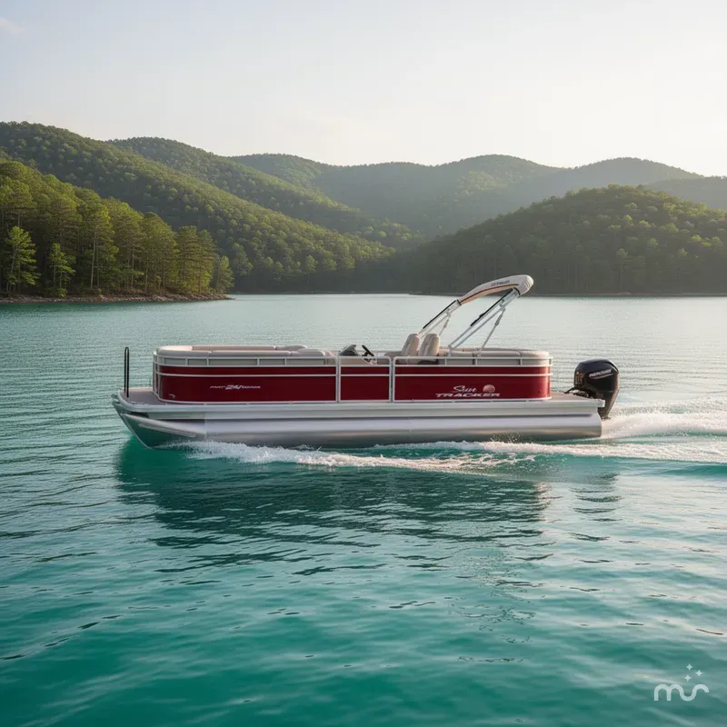 Slide: The Image of Sun Tracker Party Barge 24 DLX 2024 - 4