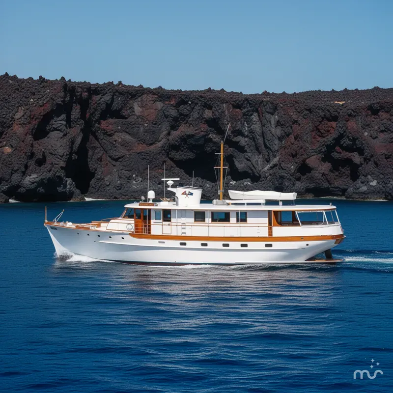 Slide: The Image of Trumpy Trumpy Fantail Houseboat 1958 - 2