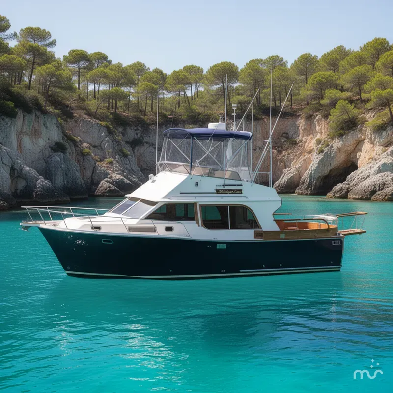 Slide: The Image of Midnight Lace 44 Flybridge Express Cruiser 1986 - 2