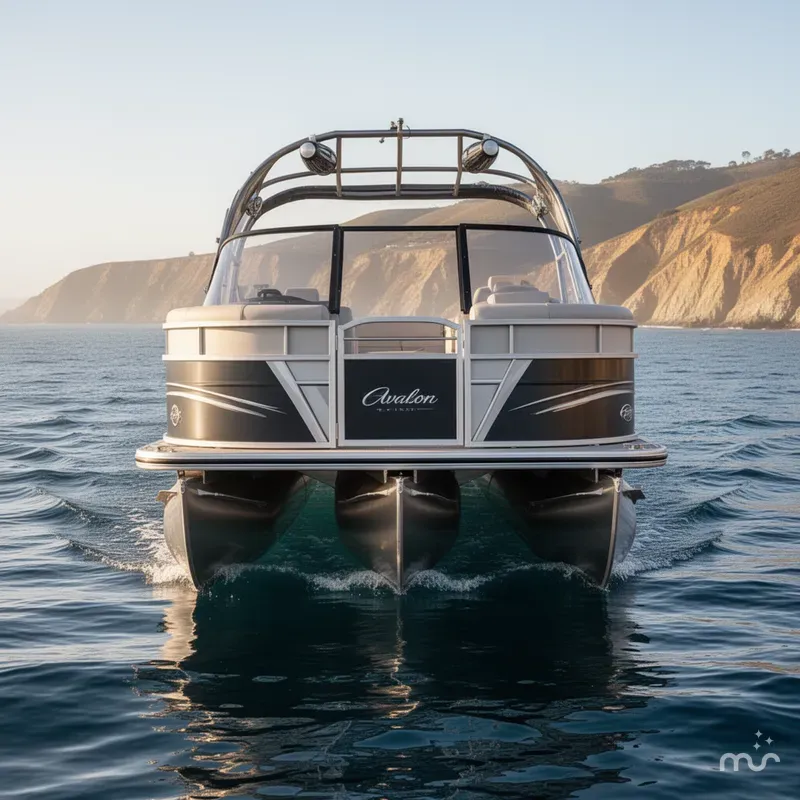 Slide: The Image of Avalon 27' Catalina Elite Windshield Platinum w/ Mercury 400HP V10! 2024 - 2