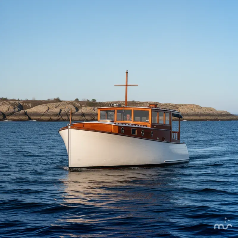 Slide: The Image of Stephens Brothers 34 Trunk Cabin Cruiser 1929 - 2