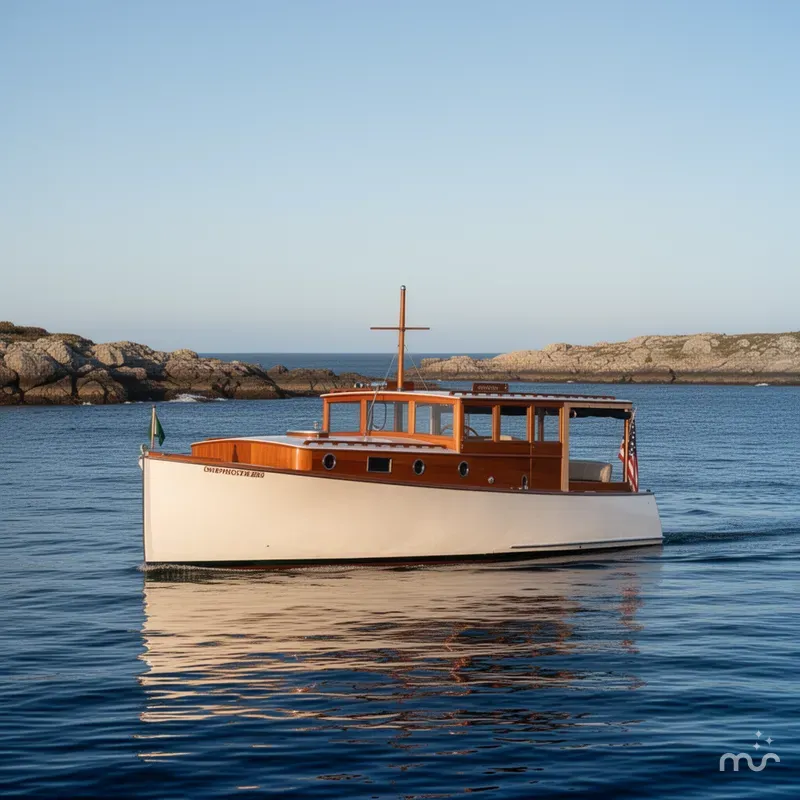 Slide: The Image of Stephens Brothers 34 Trunk Cabin Cruiser 1929 - 4