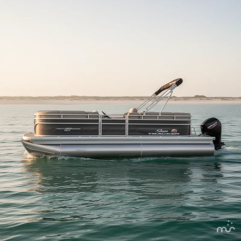 Slide: The Image of Sun Tracker Party Barge 20 DLX 2024 - 1