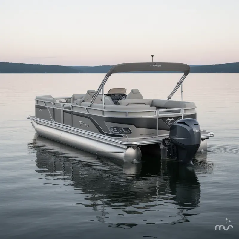 Slide: The Image of Tahoe 2385 Sport 85, Rear Fish, Tri Toon, Sport Performance 2025 - 2