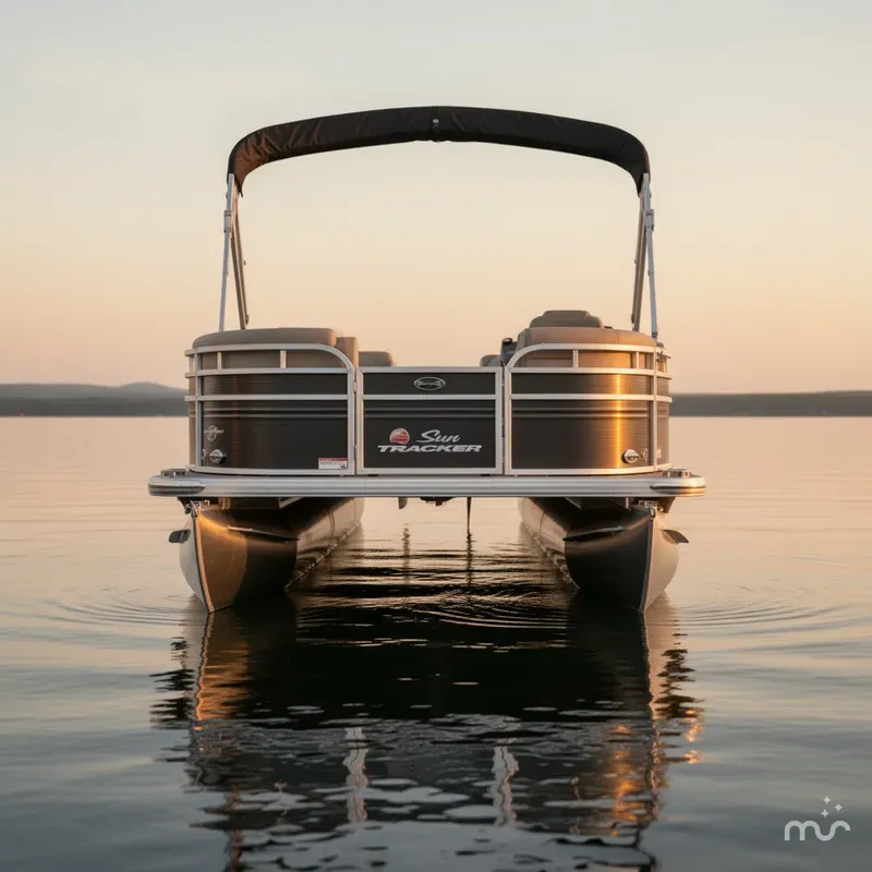 Slide: The Image of Sun Tracker FISHIN' BARGE 22 DLX w/150HP Mercury 4 Stroke 2025 - 3