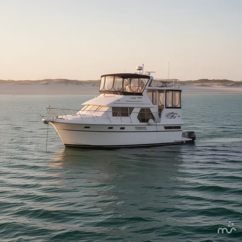 Slide: The Image of Carver 440 Aft Cabin Motor Yacht 1993 - 3