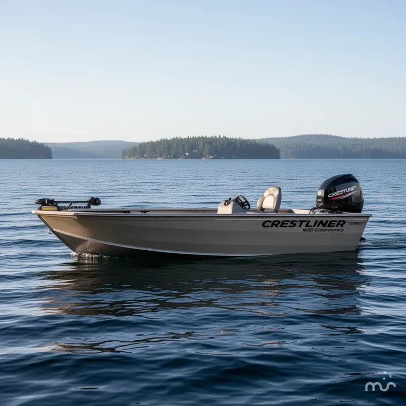 Slide: The Image of Crestliner 1650 Discovery Tiller 2024 - 1