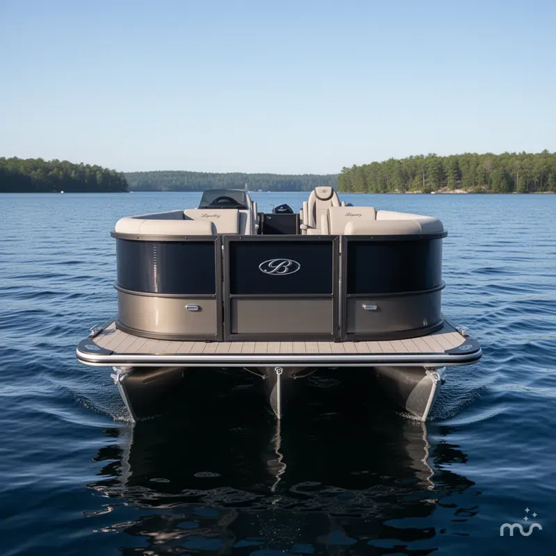 Slide: The Image of Bentley Pontoons Legacy 220 Navigator 2025 - 2