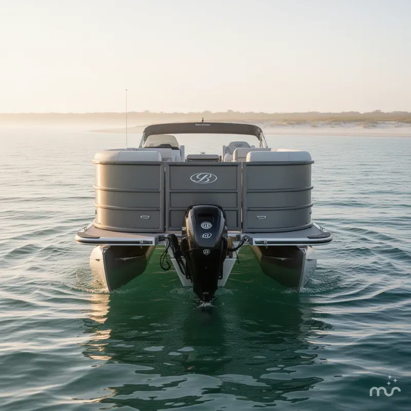Slide: The Image of Bentley Pontoons Legacy 240 Navigator 2025 - 2