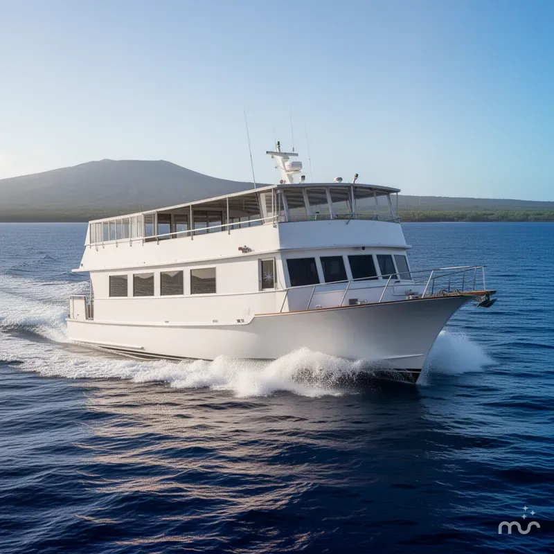 Slide: The Image of Custom Winston Knauss 64 Dinner or Party Boat 1988 - 4