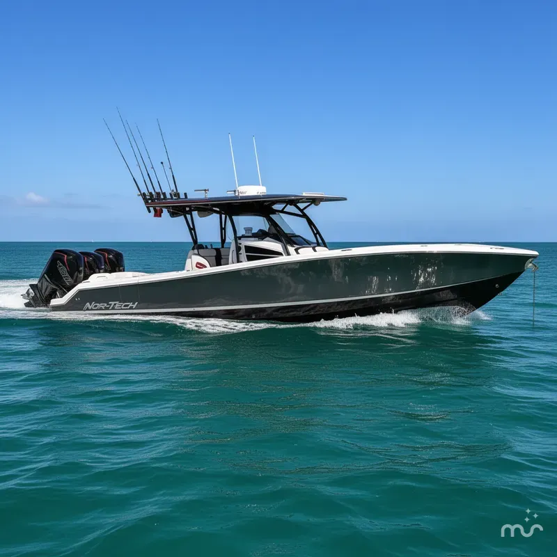 Slide: The Image of Nor-Tech 390 Sport Center Console 2020 - 0