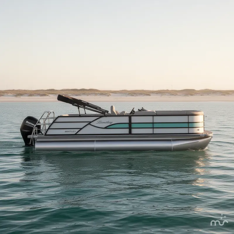 Slide: The Image of Bentley Pontoons Legacy 223 Swingback 3/4 Tube 2025 - 0