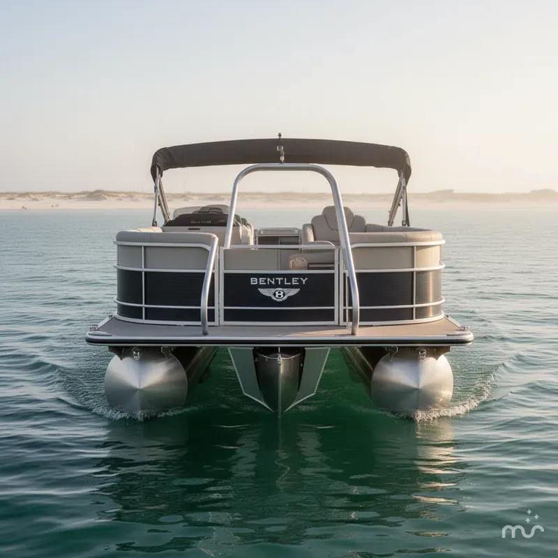 Slide: The Image of Bentley Pontoons Legacy 223 Swingback 3/4 Tube 2025 - 2