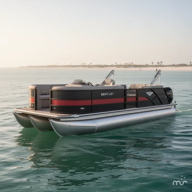 Slide: The Image of Bentley Pontoons Legacy 243 Swingback 3/4 Tube 2025 - 1