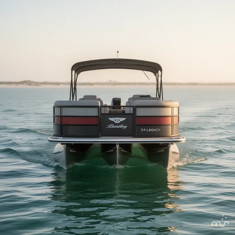 Slide: The Image of Bentley Pontoons Legacy 243 Swingback 3/4 Tube 2025 - 2
