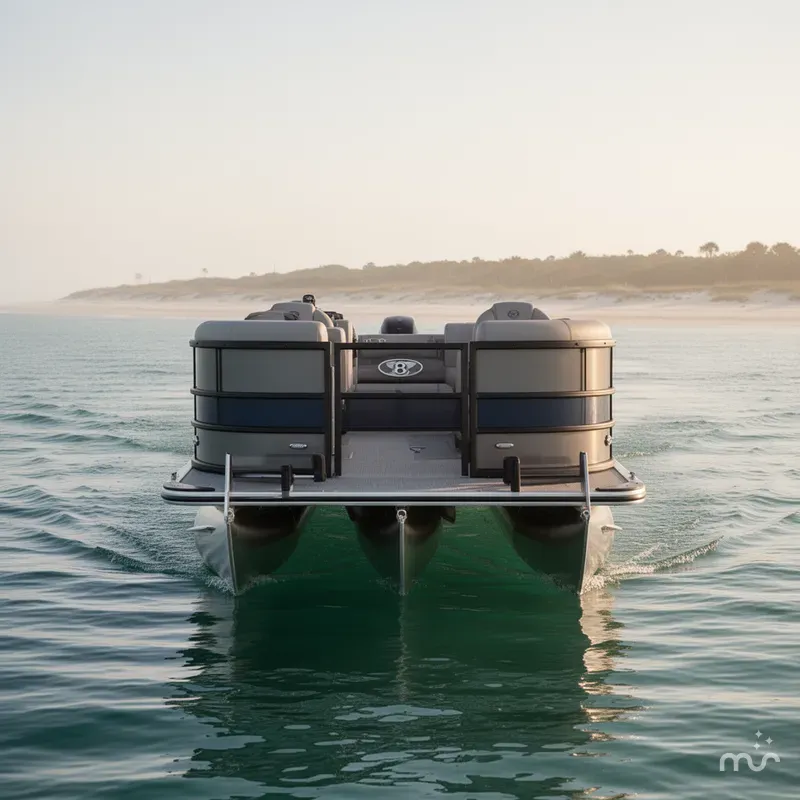 Slide: The Image of Bentley Pontoons Legacy 243 Cruise XL 3/4 Tube 2025 - 0