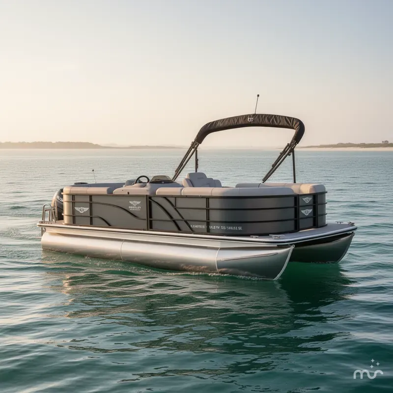 Slide: The Image of Bentley Pontoons Legacy 243 Cruise XL 3/4 Tube 2025 - 1