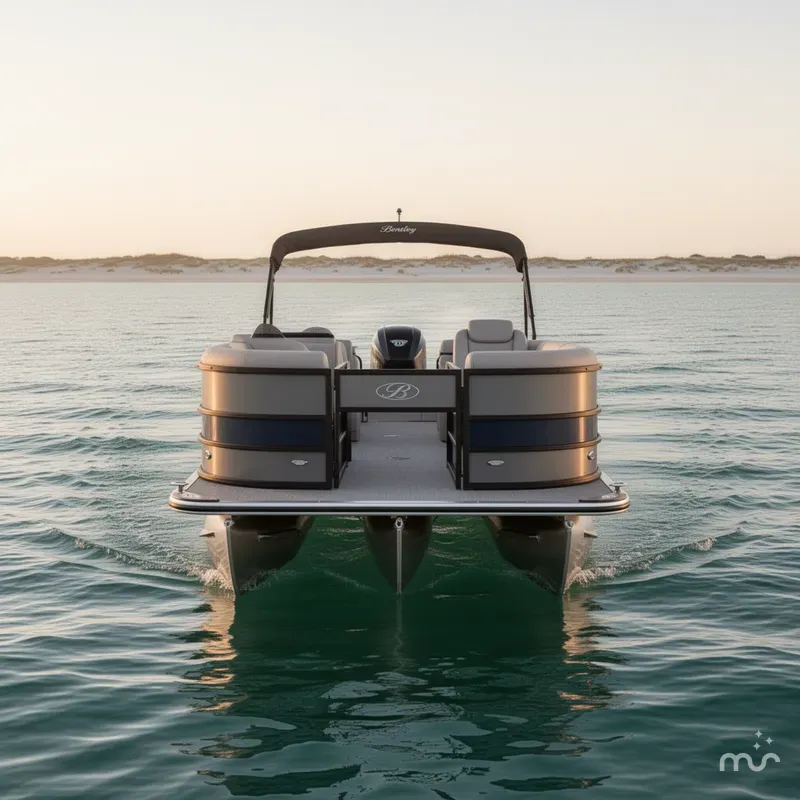 Slide: The Image of Bentley Pontoons Legacy 243 Cruise XL 3/4 Tube 2025 - 3