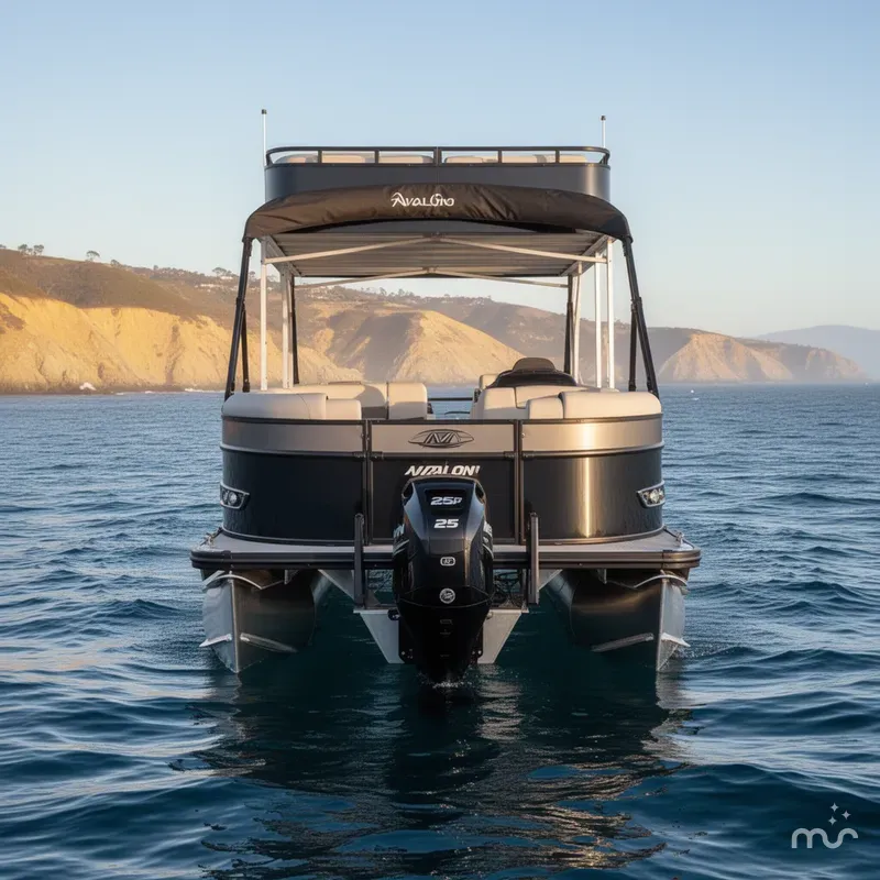 Slide: The Image of Avalon 25' Catalina Entertainer Entertainer Funship w/ 250HP Mercury Verado! 2025 - 1