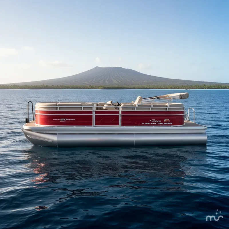 Slide: The Image of Sun Tracker Party Barge 20 DLX 2024 - 2