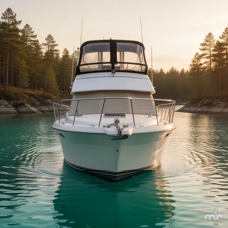 Slide: The Image of Carver Yachts 325 Aft Cabin Motor Yacht 1995 - 1