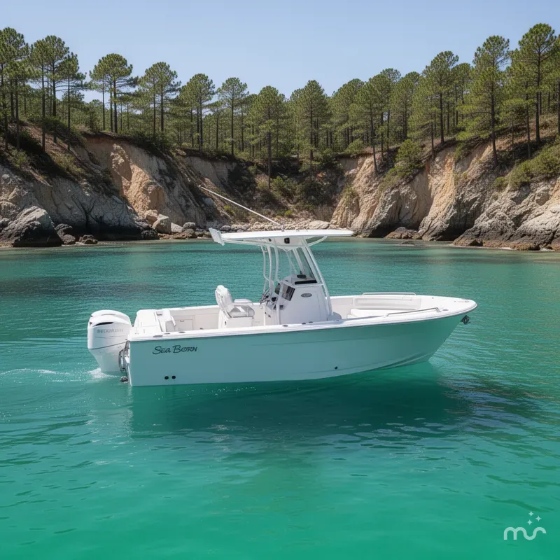 Slide: The Image of Sea Born LX24 Center Console 2023 - 2