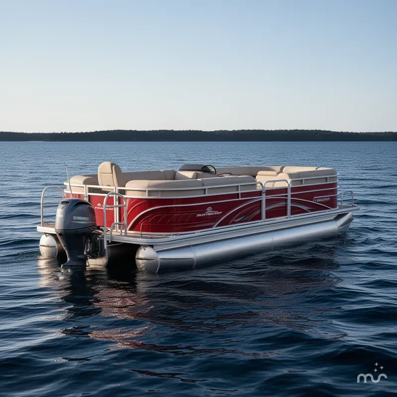 Slide: The Image of Sun Tracker Party Barge 20 DLX 2024 - 1