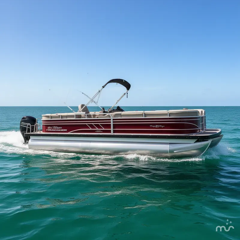 Slide: The Image of Sun Tracker Party Barge 24 DLX 2024 - 0