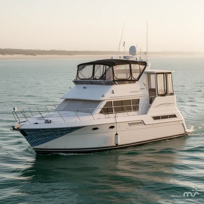 Slide: The Image of Carver 405 Motor Yacht 1997 - 1