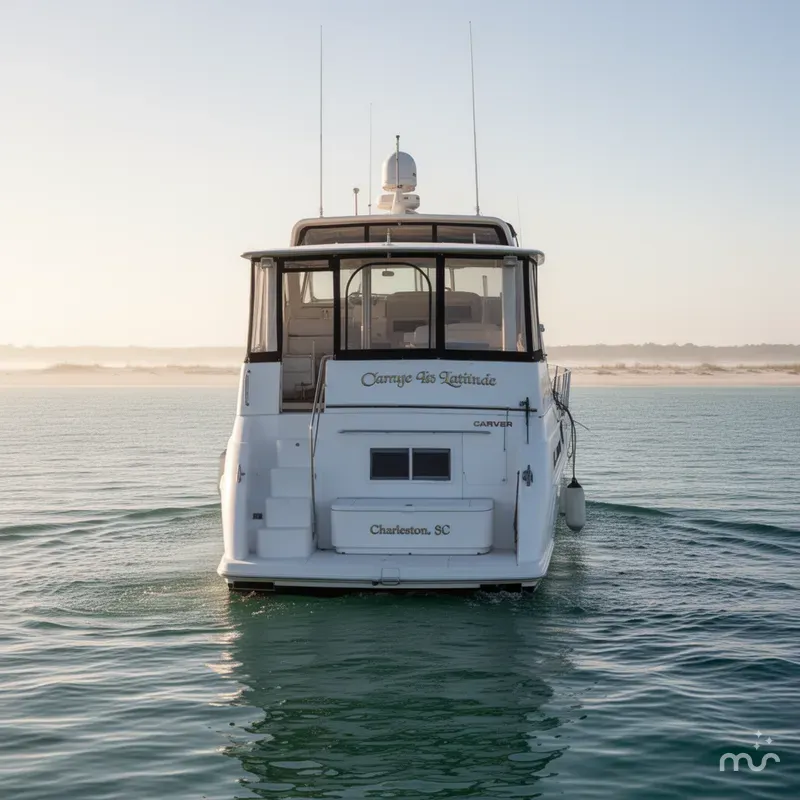 Slide: The Image of Carver 405 Motor Yacht 1997 - 2