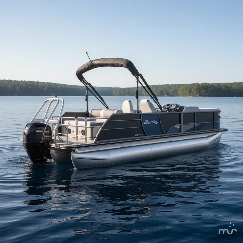 Slide: The Image of Bentley Pontoons Elite 223 Swingback Dual Capt. 2025 - 2
