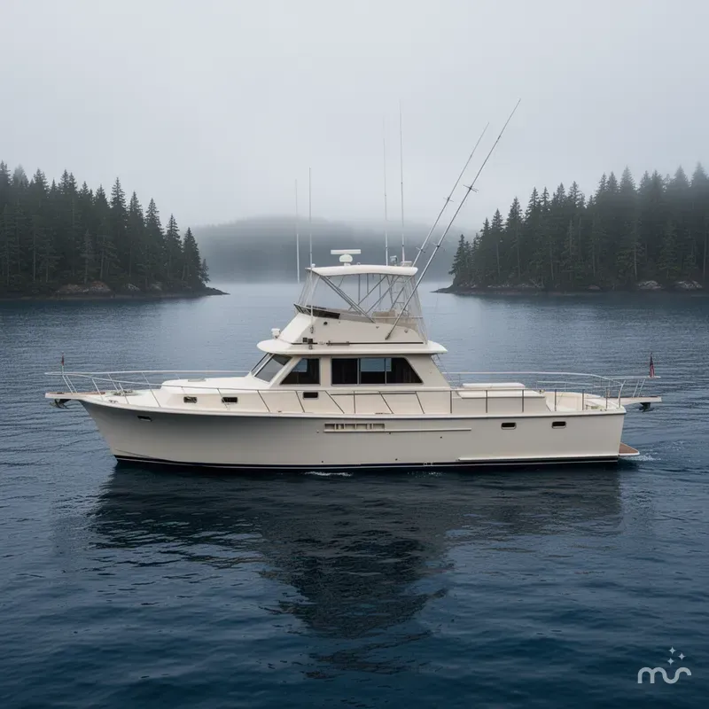 Slide: The Image of Hatteras 58 Cockpit Motor Yacht 1972 - 2