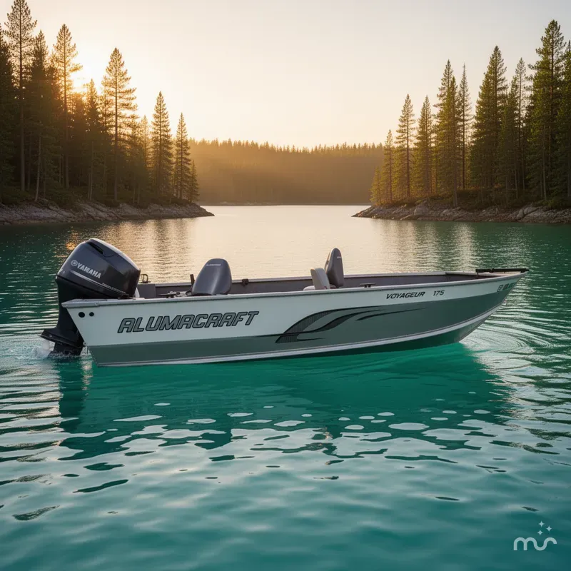 Slide: The Image of Alumacraft Voyageur 175 Tiller 2014 - 2