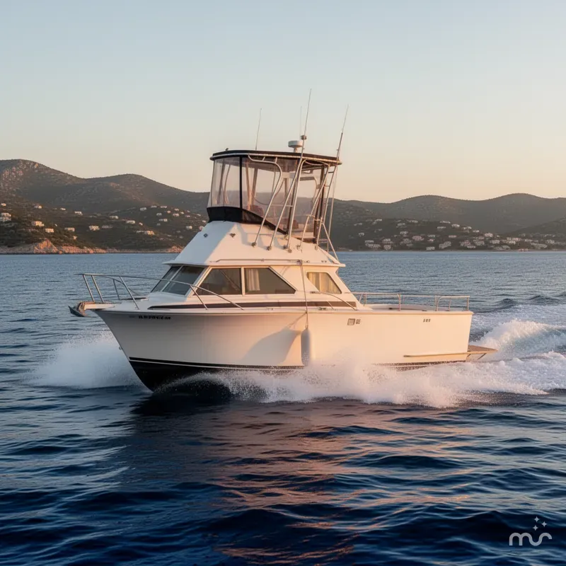 The Image of Bertram 28 Flybridge Cruiser 1973 - 0