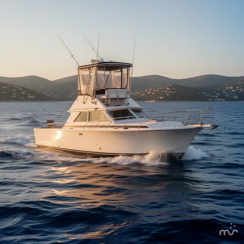 Slide: The Image of Bertram 28 Flybridge Cruiser 1973 - 1